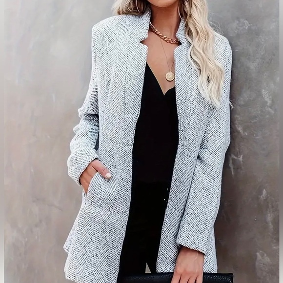 NWT • Women’s Open Front, Slim Fit Long Sleeve Blazer - Picture 3 of 3